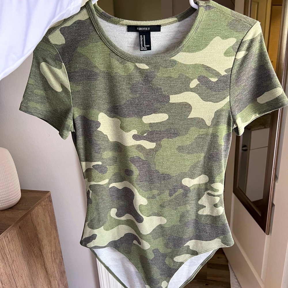 Forever 21 camo body suit